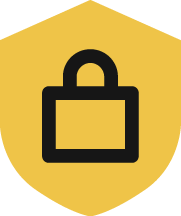 Shield and lock icon