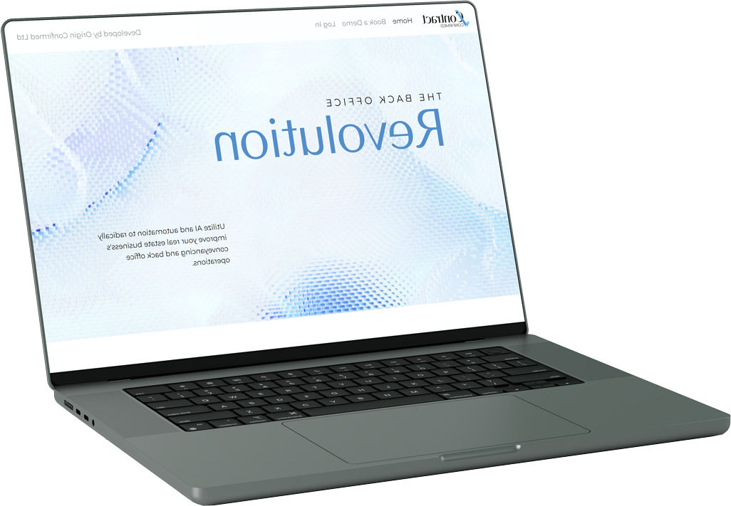 Laptop with demo screen